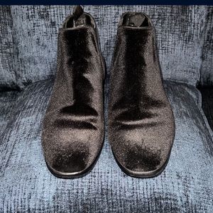 Zara velvet boots